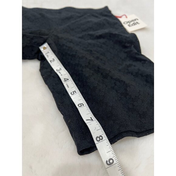 NWT Open Edit Floral Lace Bike Shorts In Black - Picture 8 of 11